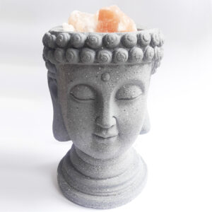 Lámpara de Sal del Himalaya Cabeza de Buda