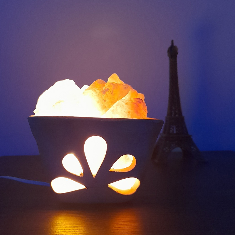 Lámpara de Sal del Himalaya Cuadrado de Luz