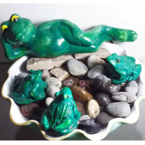 Fuente de Agua Mediana Familia de Sapos