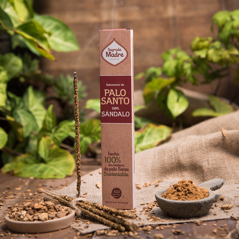 Sahumerio de Palo Santo con Sándalo Sagrada Madre