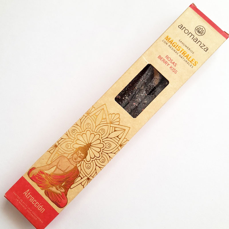 Sahumerios Magistrales Aromanza Rosas Berry Kiss - Atracción x 8 Varillas