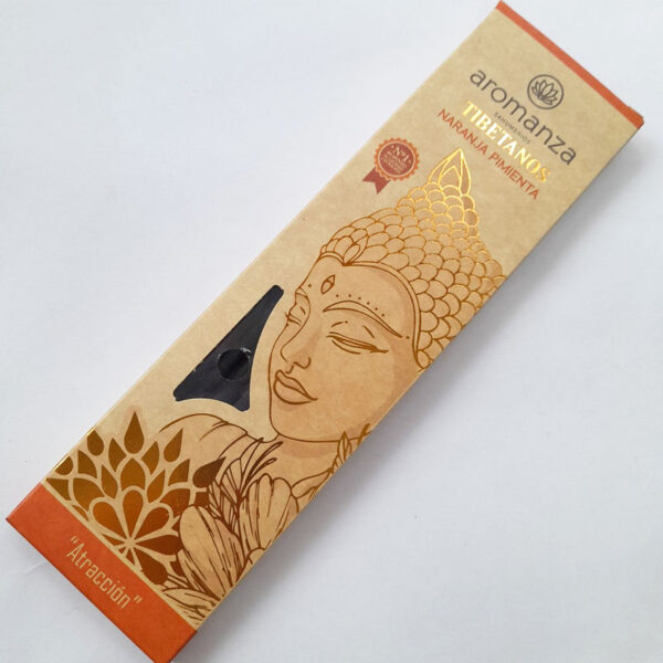 Sahumerio Tibetano de Naranja Pimienta Atracción Aromanza