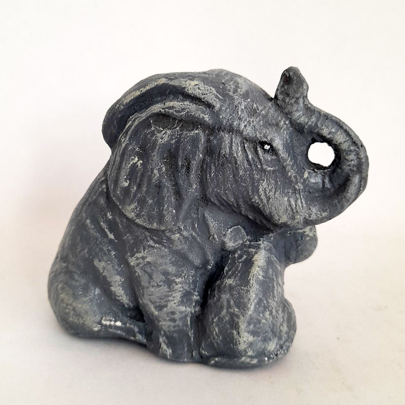 Figura Elefantes Familia Mamá y Bebé