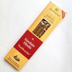 Sahumerio de Palo Santo con Sándalo Hindú Purificación Aromanza