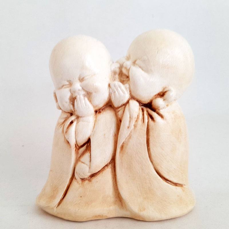 Figura Budas Colección Monjes Bebés - Amistad