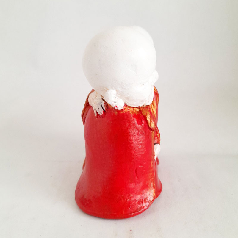 Figura Budas Colección Monjes Bebés - Amistad Manto Rojo