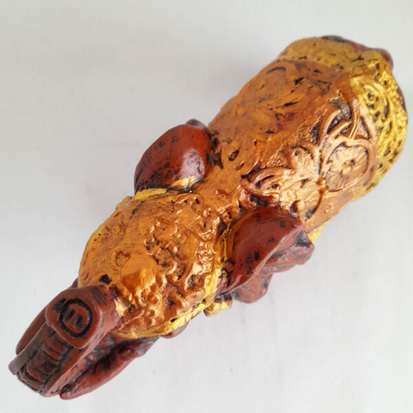 Figura Elefante de la India Chico N°1 Cobre y Dorado