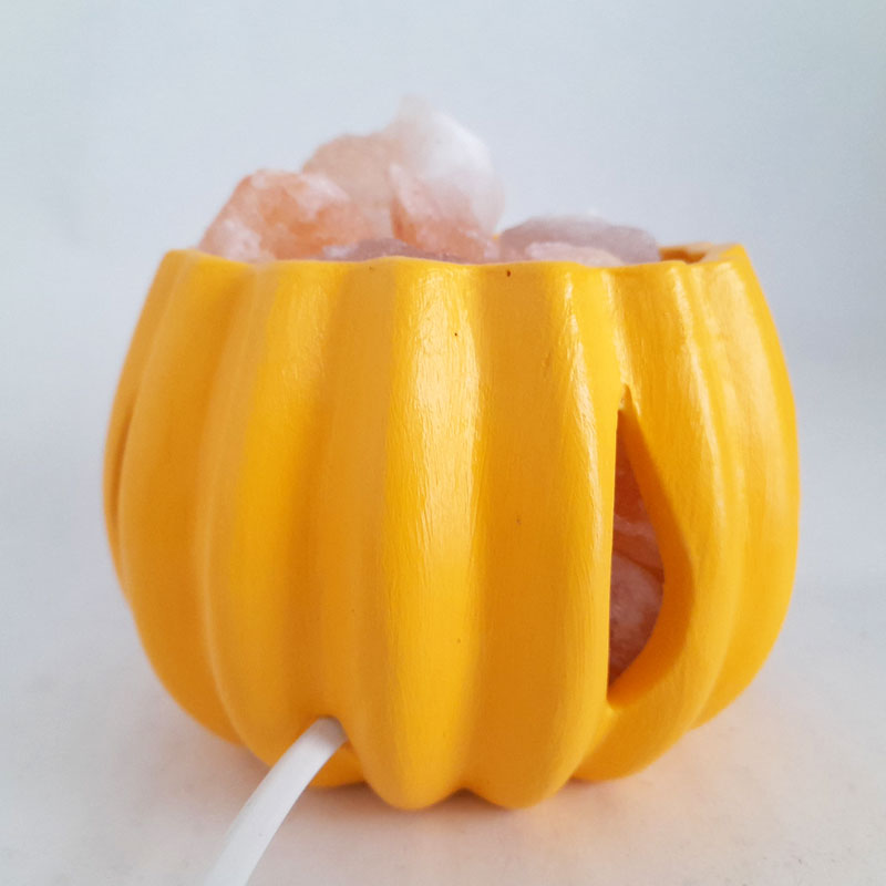 Lámpara de Sal del Himalaya Calabaza