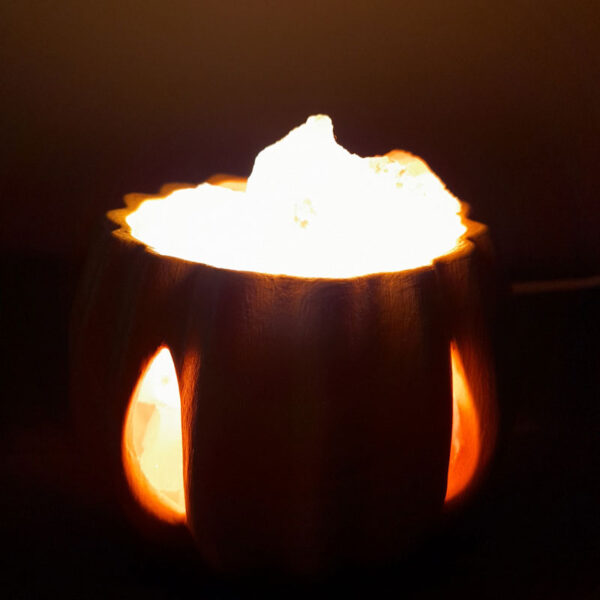 Lámpara de Sal del Himalaya Calabaza