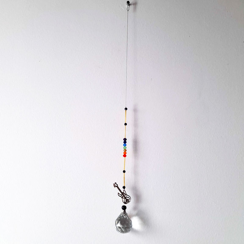 Colgante Armonizador Atrapasoles Guitarra con Esfera de 4cm