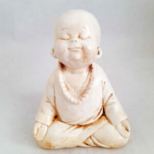 Figura Budita Meditando Colección Monjes Bebés de 14cm Añejo