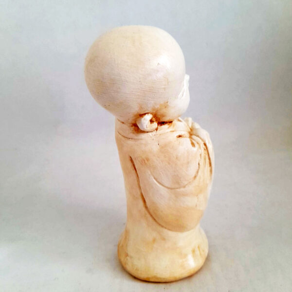 Figura Budita Sabio Colección Monjes Bebés de 16cm Añejo