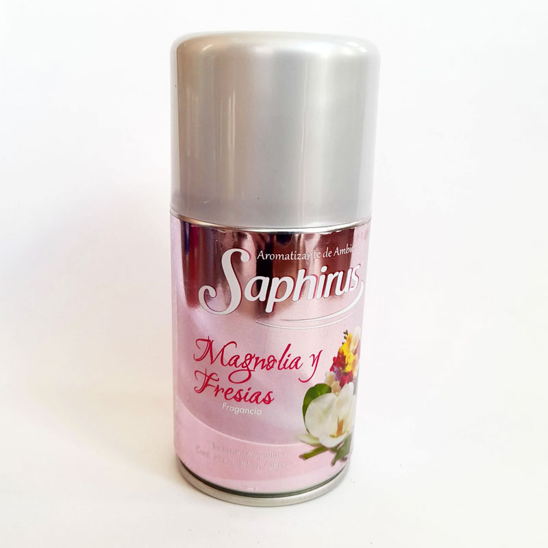 Aerosol Aromatizante de Ambientes Saphirus Magnolia y Fresias