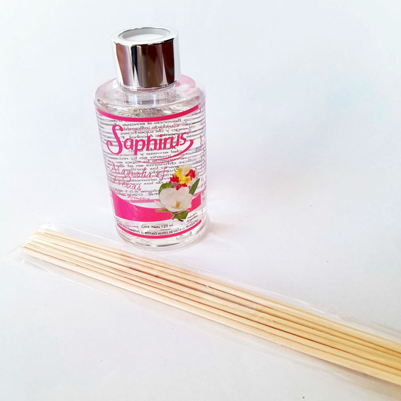 Difusor Aromático con Varillas Saphirus Magnolia y Fresias