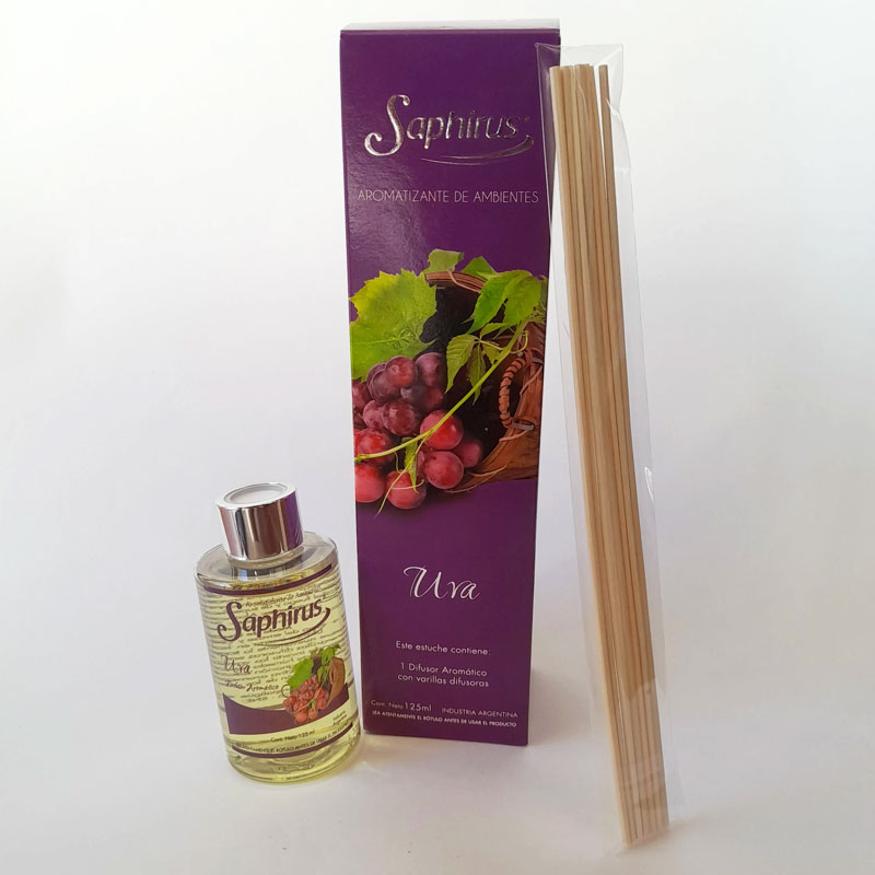 Difusor Aromático con Varillas Saphirus de Uva