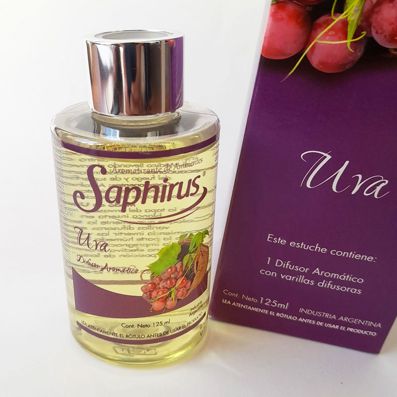 Difusor Aromático con Varillas Saphirus de Uva