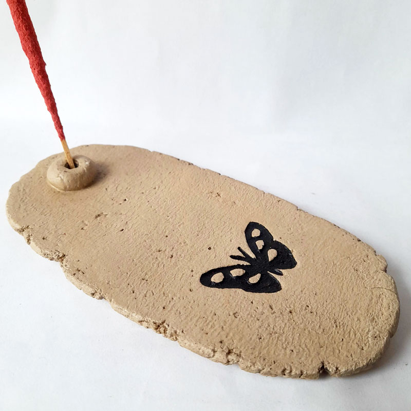 Porta Sahumerio Porta Dhoop Rodajitas Chato Mariposa