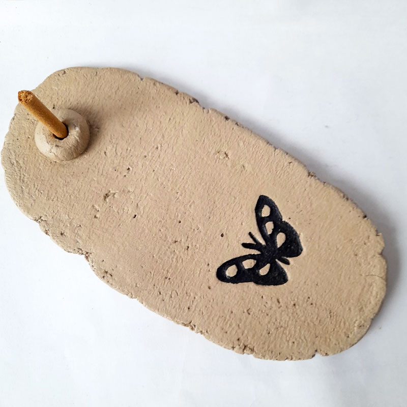 Porta Sahumerio Porta Dhoop Rodajitas Chato Mariposa