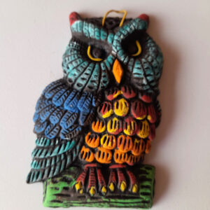 Colgante Búho Mediano sobre Tronco