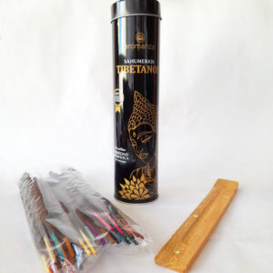 Combo 30 Sahumerios Tibetanos Coleccionables Aromanza con Lata y Porta Sahumerio