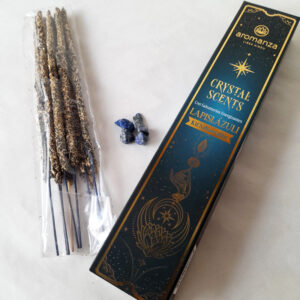 Sahumerios Energizantes Crystal Scents con Piedras de Lapislázuli