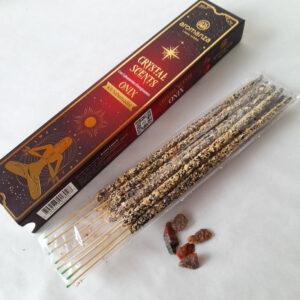 Sahumerios Energizantes Crystal Scents con Piedras de Onix