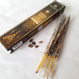 Sahumerios Energizantes Crystal Scents con Piedras de Ojo de Tigre